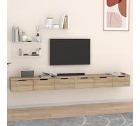 BOWEKAM Mobili,Scaffalature,Mensole e Ledges,Armadi a muro 2 pz Rovere Sonoma 102x30x20 cm Legno Ingegnerizzato