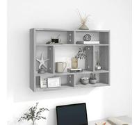 BOWEKAM Mobili,Scaffalature,Mensole e Ledges,Mensola a muro Grigio Sonoma 75x16x55 cm Legno Ingegnerizzato