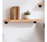 BOWEKAM Mobili,Scaffalature,Mensole e Ledges,Mensola da parete Marrone Chiaro 60x20x4 cm Legno massello trattato Rovere