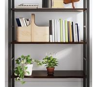 BOWEKAM Mobili,Scaffalature,Mensole e Ledges,Mensola da parete Marrone Scuro 100x60x2 cm Legno massello trattato Rovere