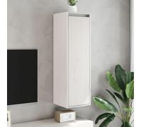 BOWEKAM Mobili,Scaffalature,Mensole e sporgenze,Armadi a muro 2 pz Bianco 30x30x100 cm Legno di pino massello