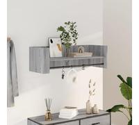 BOWEKAM Mobili,Scaffalature,Mensole e sporgenze,Mensola a muro Grigio Sonoma 100x35x30,5 cm Legno Ingegnerizzato