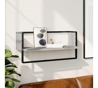 BOWEKAM Mobili,Scaffalature,Mensole e sporgenze,Mensola da parete con Bar Grigio Sonoma 65x25x30 cm