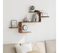 BOWEKAM Mobili,Scaffalature,Mensole e sporgenze,Mensola da parete Legno Antico 104x15x49 cm Legno Ingegnerizzato