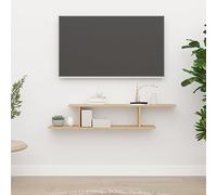 BOWEKAM Mobili,Scaffalature,Mensole e sporgenze, Mensola TV a parete in rovere Sonoma 125x18x23 cm Legno ingegnerizzato