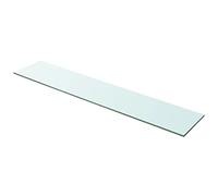 BOWEKAM Mobili,Scaffalature,Mensole e sporgenze,Pannello mensola in vetro trasparente 100x20 cm