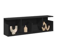 BOWEKAM Mobili,Scaffalature,Mensole e sporgenze,Pensile 100x20x30 cm Legno Ingegnerizzato Nero