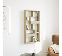 BOWEKAM Mobili,Scaffalature,Mensole e sporgenze,Pensile in rovere Sonoma 50x15x100 cm Legno Ingegnerizzato