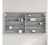 BOWEKAM Mobili,Scaffalature,Mensole e sporgenze,Vetrine Cabinet Grigio Sonoma 100x8.5x50 cm Legno Ingegnerizzato