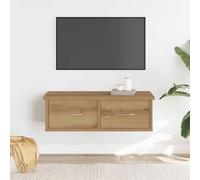 BOWEKAM Mobili,Scaffalature,Mensole & Ledges,Pensile Rovere Artigianale 60x26x18.5 cm Legno Ingegnerizzato