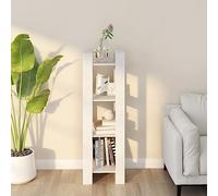 BOWEKAM Mobili, scaffali, librerie e mensole in piedi, armadio per libri/divisorio bianco, 41 x 35 x 125 cm, in legno massello di pino