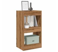 BOWEKAM Mobili, scaffali, librerie e mensole in piedi, armadio per libri/divisorio in rovere artigianale 40 x 30 x 72 cm