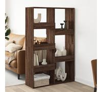 BOWEKAM Mobili, scaffali, librerie e mensole in piedi, divisorio in rovere marrone 100 x 33 x 155,5 cm in legno ingegnerizzato