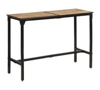 BOWEKAM Mobili, sedie, sgabelli da tavolo e bar, tavolo da bar, 150 x 55 x 107 cm, in legno massello grezzo di mango
