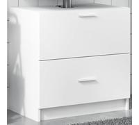 BOWEKAM Mobili - Set di mobili da bagno - Mobile lavabo bianco 59x37x59 cm legno ingegnerizzato