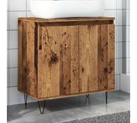 BOWEKAM Mobili,Set di mobili,Set di mobili da bagno,Armadietto da bagno Legno antico 58x33x60 cm Legno ingegnerizzato