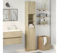 BOWEKAM Mobili,Set di mobili,Set di mobili da bagno,Armadietto da bagno Rovere Sonoma 32x25.5x190 cm Legno ingegnerizzato