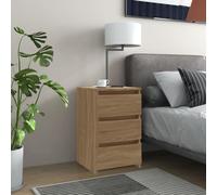 BOWEKAM Mobili, Tavoli, Comodini, Armadietti Letto 2 pz Rovere Sonoma 40x35x62,5 cm Legno Ingegnerizzato