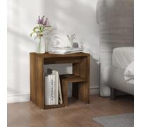 BOWEKAM Mobili, Tavoli, Comodini, Armadietto Letto Rovere Marrone 40x30x40 cm Legno Ingegnerizzato
