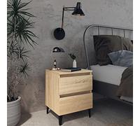 BOWEKAM Mobili,Tavoli,Comodini,Armadietto Letto Rovere Sonoma 40x35x50 cm Legno Ingegnerizzato