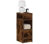 BOWEKAM Mobili, Tavoli, Comodini, Comodini 2 pz con Cassetto Rovere Fumé 25x31x66 cm