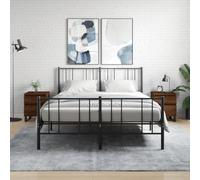 BOWEKAM Mobili, Tavoli, Comodini, Comodini 2 pz Rovere Marrone 40x35x50 cm Legno Ingegnerizzato