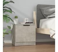 BOWEKAM Mobili, Tavoli, Comodini, Comodini Armadietto Grigio Cemento 40x39x40 cm