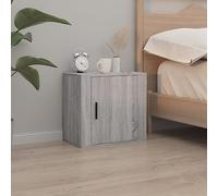 BOWEKAM Mobili,Tavoli,Comodini,Comodino a Parete Grigio Sonoma 50x30x47 cm
