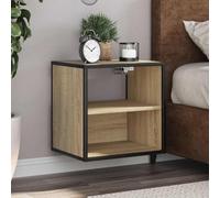 BOWEKAM Mobili,Tavoli,Comodini,Comodino a Parete In Rovere Sonoma 40x31x39.5 cm