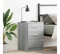 BOWEKAM Mobili,Tavoli,Comodini,Comodino Grigio Sonoma 38x35x56 cm Legno Ingegnerizzato