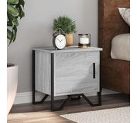 BOWEKAM Mobili,Tavoli,Comodini,Comodino Grigio Sonoma 40x30x40 cm Legno Ingegnerizzato