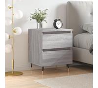 BOWEKAM Mobili,Tavoli,Comodini,Comodino Grigio Sonoma 40x35x50 cm Legno Ingegnerizzato