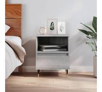 BOWEKAM Mobili,Tavoli,Comodini,Comodino Grigio Sonoma 40x35x50 cm Legno Ingegnerizzato