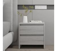 BOWEKAM Mobili,Tavoli,Comodini,Comodino Grigio Sonoma 45x34.5x44.5 cm Legno Ingegnerizzato