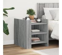 BOWEKAM Mobili,Tavoli,Comodini,Comodino Grigio Sonoma 45x50x50 cm Legno Ingegnerizzato