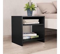 BOWEKAM Mobili,Tavoli,Comodini,Comodino Nero 40x30x40 cm Legno Ingegnerizzato