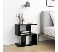 BOWEKAM Mobili,Tavoli,Comodini,Comodino Nero 50x30x51,5 cm Legno Ingegnerizzato