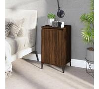 BOWEKAM Mobili, Tavoli, Comodini, Comodino Rovere Marrone 40x35x70 cm Legno Ingegnerizzato