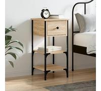 BOWEKAM Mobili,Tavoli,Comodini,Comodino Rovere Sonoma 34x36x70 cm Legno Ingegnerizzato