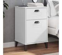 BOWEKAM Mobili,Tavoli,Comodini,Comodino VIKEN Bianco Legno Ingegnerizzato