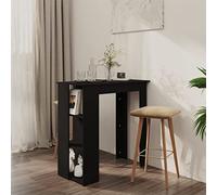 BOWEKAM Mobili, tavoli, tavoli da cucina e sala da pranzo, tavolo da bar con ripiano nero, 102 x 50 x 103,5 cm, legno ingegnerizzato