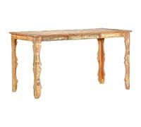 BOWEKAM Mobili, tavoli, tavoli da cucina e sala da pranzo, tavolo da pranzo 140 x 70 x 76 cm in legno massello di recupero