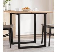 BOWEKAM Mobili, tavoli, tavoli da cucina e sala da pranzo, tavolo da pranzo O-Frame 90 x 90 x 75,5 cm in legno massello di pino e acciaio
