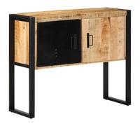 BOWEKAM Mobili, tavoli, tavoli d'accento, tavolini, consolle, 90 x 35 x 75 cm, in legno massello grezzo, mango