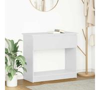BOWEKAM Mobili, tavoli, tavoli d'accento, tavolini, consolle con cassetti, bianco 85,5 x 38,5 x 74,5 cm