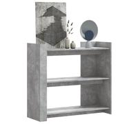BOWEKAM Mobili, Tavoli, Tavoli d'accento, Tavolini, Consolle Grigio Cemento 100x35x90 cm Legno Ingegnerizzato
