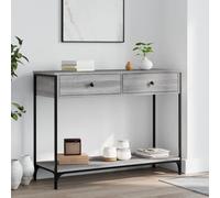 BOWEKAM Mobili, Tavoli, Tavoli d'accento, Tavolini, Consolle Grigio Sonoma 100x34.5x75 cm Legno Ingegnerizzato