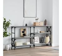 BOWEKAM Mobili,Tavoli,Tavoli d'accento,Tavolini,Consolle Grigio Sonoma 150x29x76.5 cm Legno Ingegnerizzato