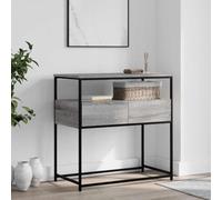 BOWEKAM Mobili,Tavoli,Tavoli d'accento,Tavolini,Consolle Grigio Sonoma 75x40x75 cm Legno Ingegnerizzato