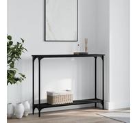 BOWEKAM Mobili, Tavoli, Tavoli d'accento, Tavolini, Consolle Nero 100x22.5x75 cm Legno Ingegnerizzato